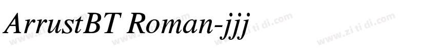ArrustBT Roman字体转换